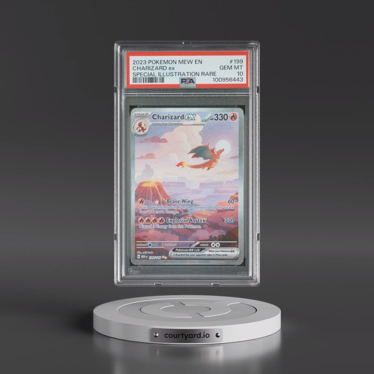 2023 Pokémon Mew EN-151 #199 Charizard EX - Holo Special Illustration Rare (PSA 10 GEM MINT)