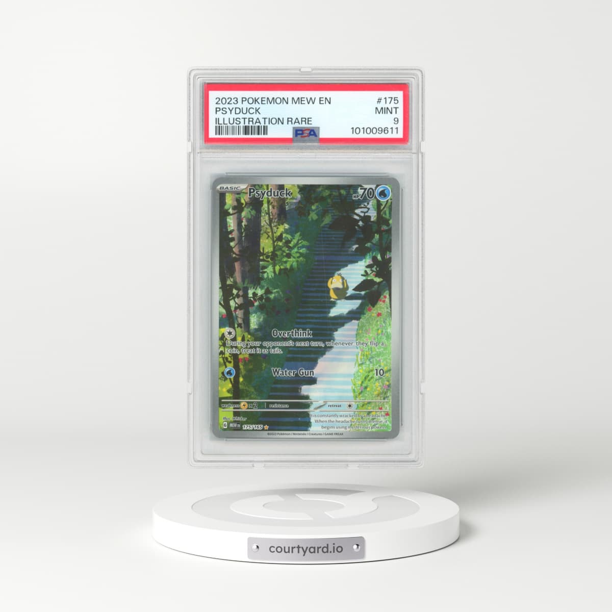 2023 Pokémon Mew EN-151 #175 Psyduck - Illustration Rare (PSA 9 MINT)