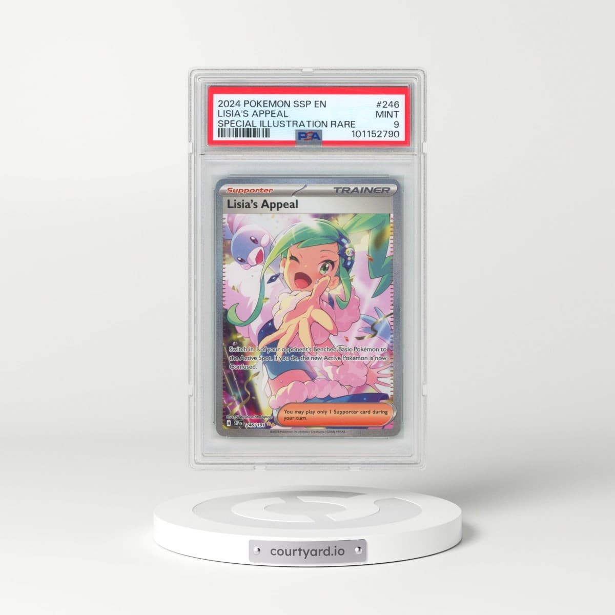 2024 Pokémon Ssp EN-Surging Sparks #246 Lisia's Appeal - Special Illustration Rare (PSA 9 MINT)