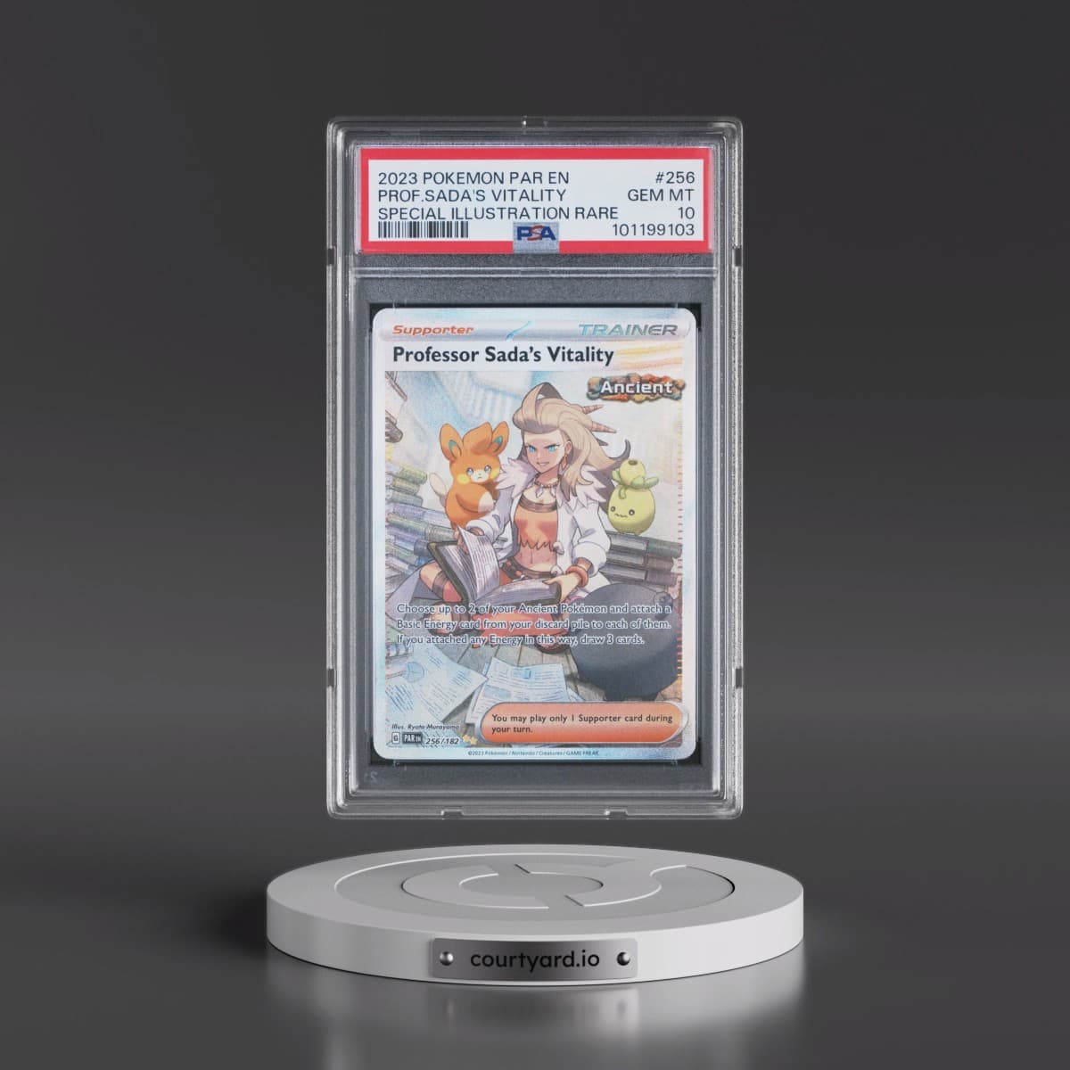 2023 Pokémon Par EN-Paradox Rift #256 Professor Sada's Vitality - Special Illustration Rare (PSA 10 GEM MINT)