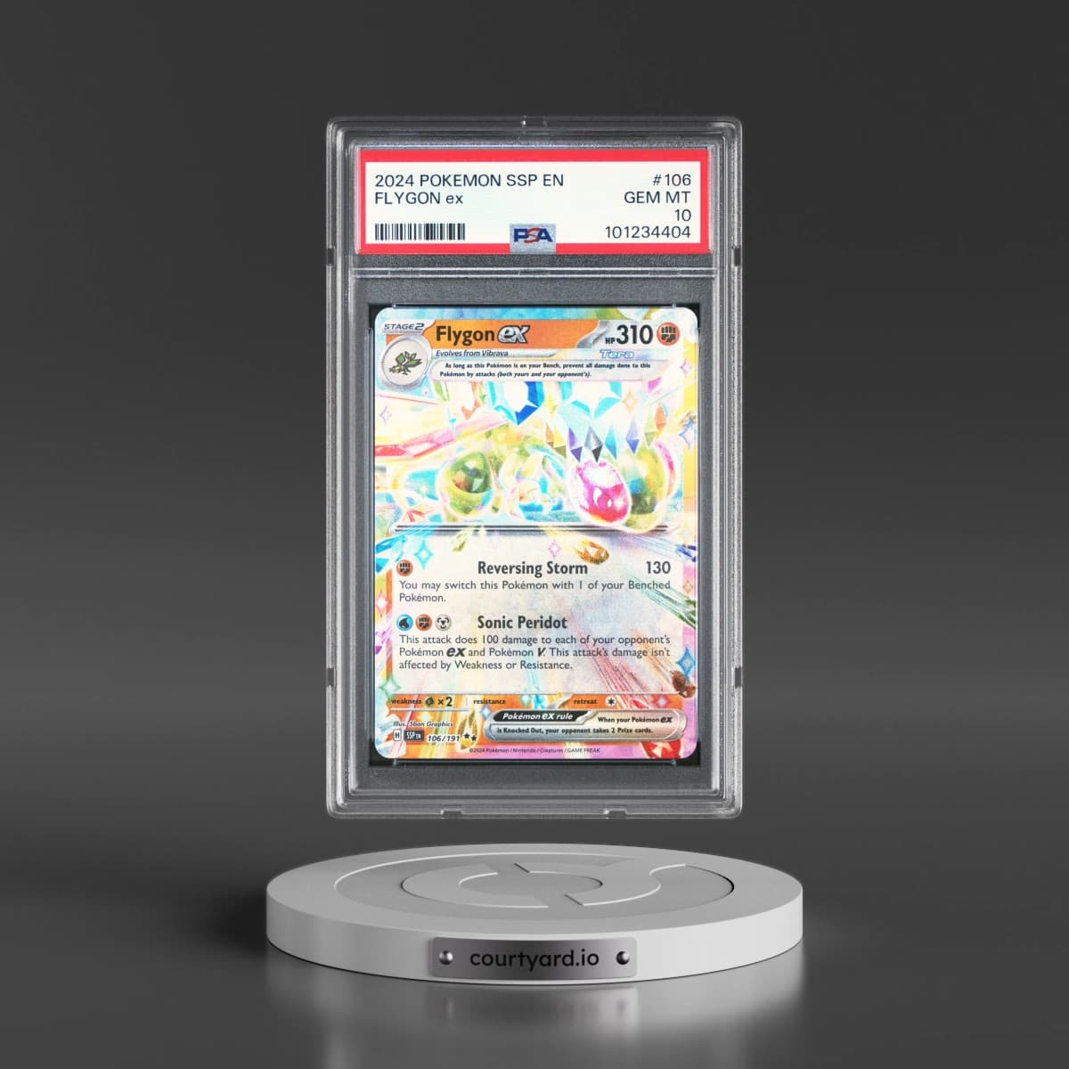 2024 Pokémon Ssp EN-Surging Sparks #106 Flygon EX - Holo (PSA 10 GEM MINT)
