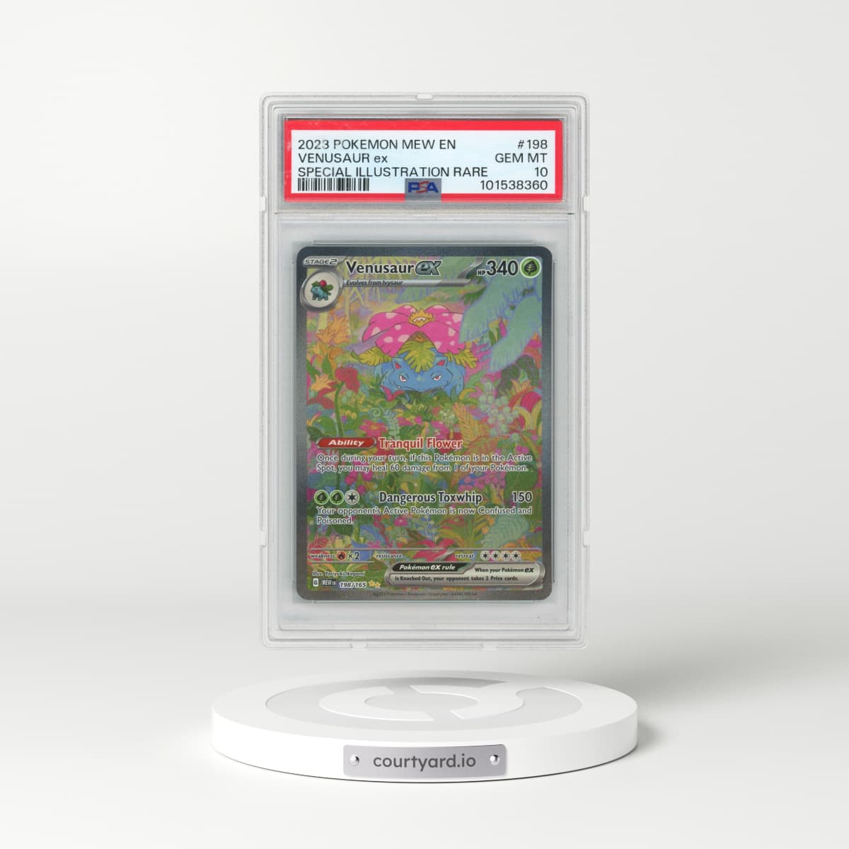 2023 Pokémon Mew EN-151 #198 Venusaur EX - Holo Special Illustration Rare (PSA 10 GEM MINT)