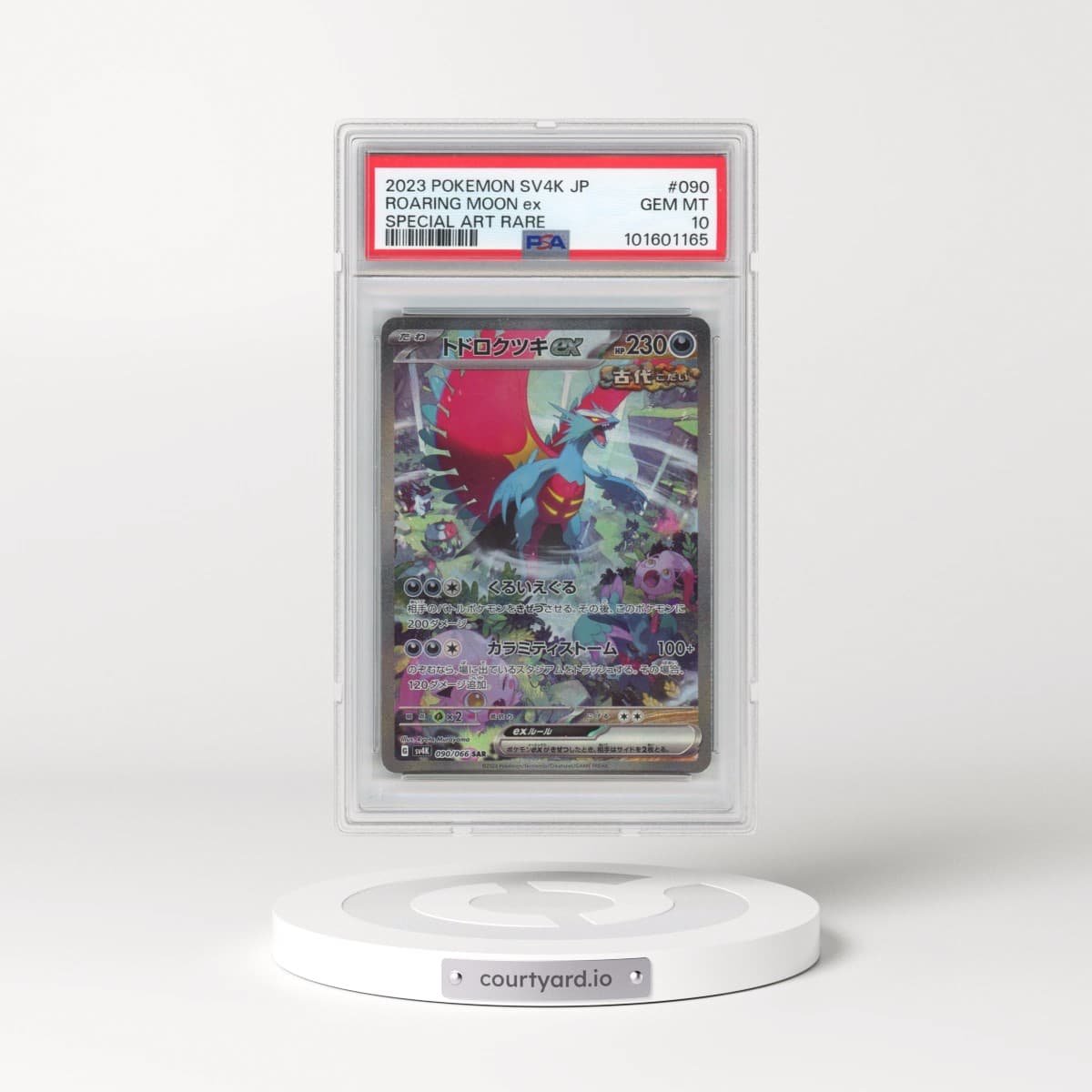2023 Pokémon Sv4k-Ancient Roar #090 Roaring Moon EX - Holo Special Art Rare (PSA 10 GEM MINT)