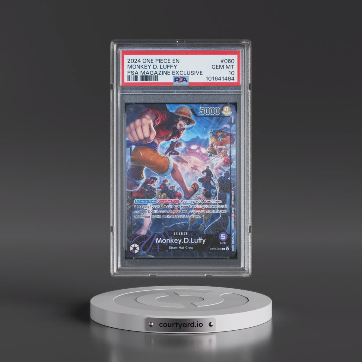 2024 One Piece Promos #060 Monkey D. Luffy - PSA Magazine Exclusive (PSA 10 GEM MINT)