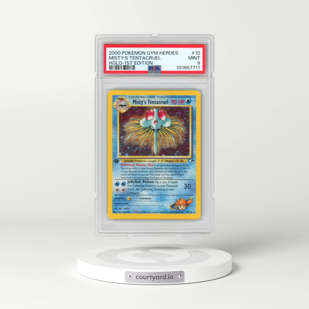 2000 Pokémon Gym Heroes #10 Misty's Tentacruel - 1st Edition Holo (PSA 9 MINT)