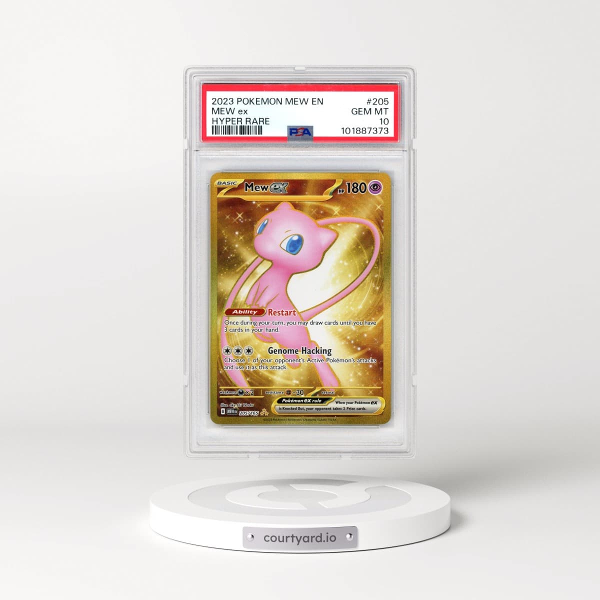 2023 Pokémon Mew EN-151 #205 Mew EX - Holo Hyper Rare (PSA 10 GEM MINT)