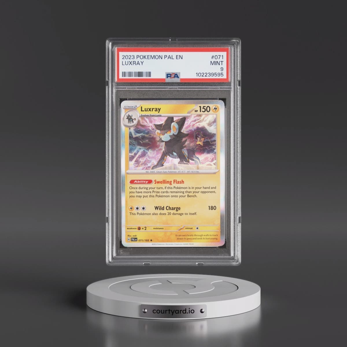 2023 Pokémon Pal EN-Paldea Evolved #071 Luxray (PSA 9 MINT)