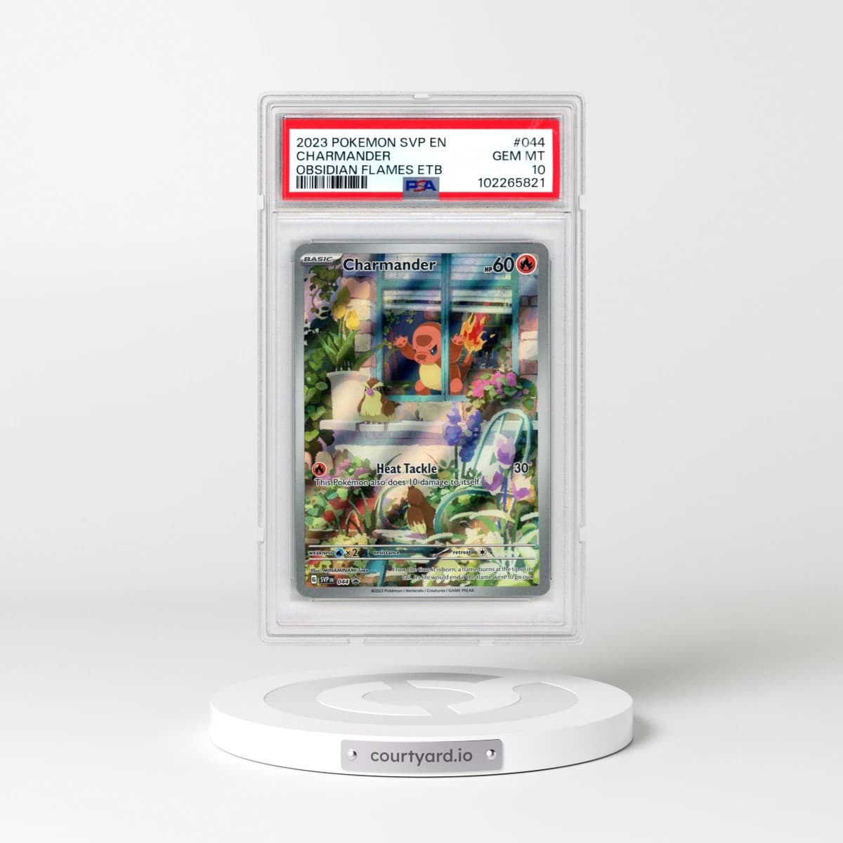 2023 Pokémon Svp EN-SV Black Star Promo #044 Charmander - Obsidian Flames Elite Trainer Box (PSA 10 GEM MINT)