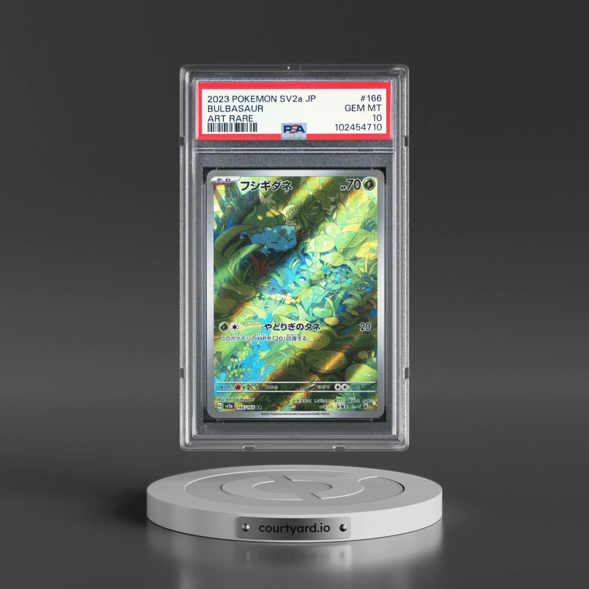 2023 Pokémon Sv2a-Pokemon 151 #166 Bulbasaur - Art Rare (PSA 10 GEM MINT)