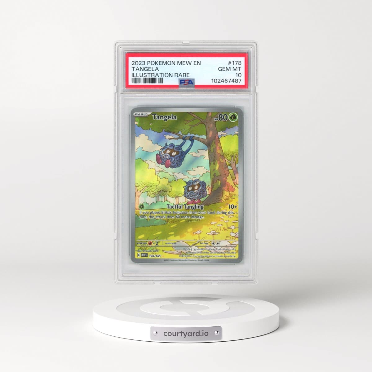 2023 Pokémon Mew EN-151 #178 Tangela - Illustration Rare (PSA 10 GEM MINT)