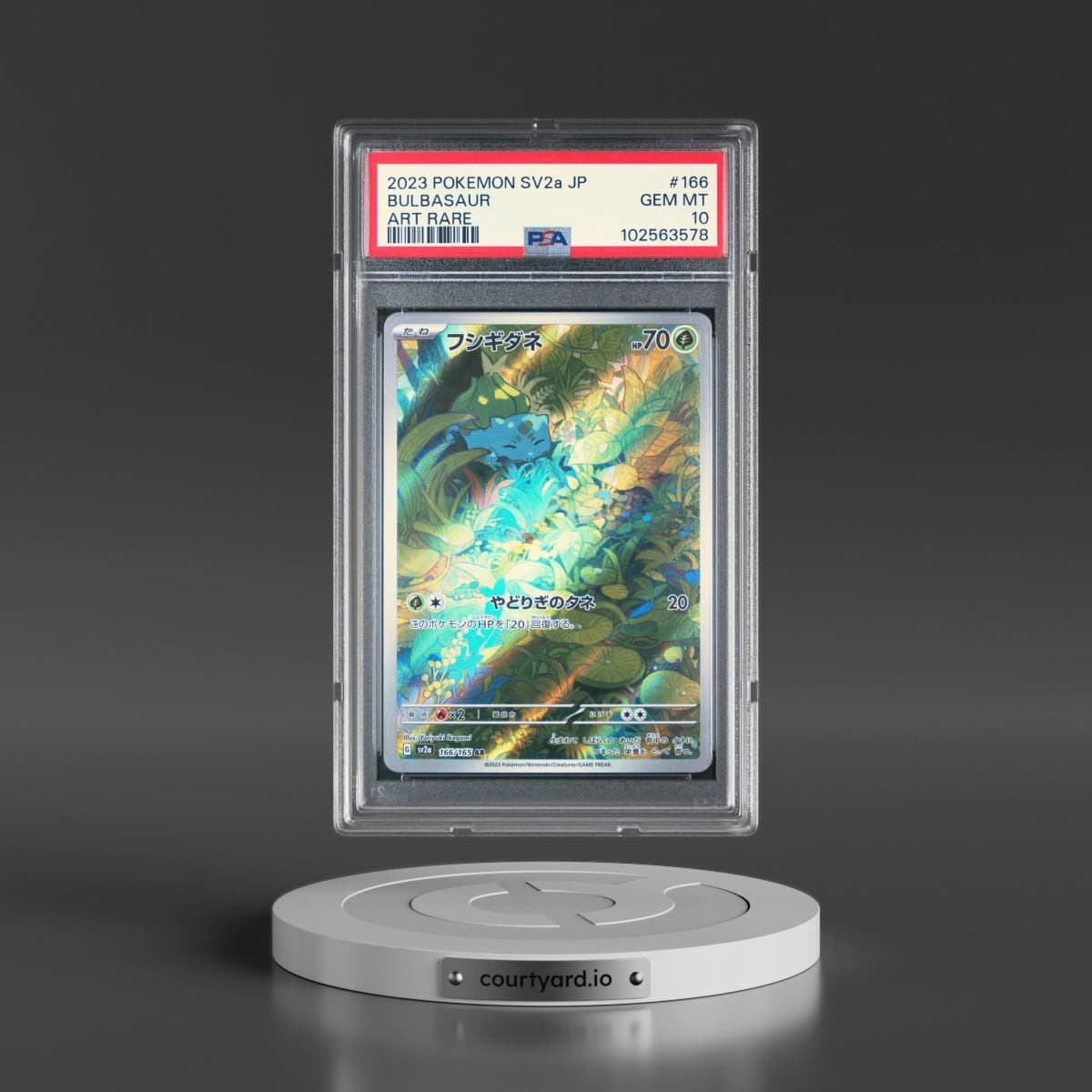 2023 Pokémon Sv2a-Pokemon 151 #166 Bulbasaur - Art Rare (PSA 10 GEM MINT)