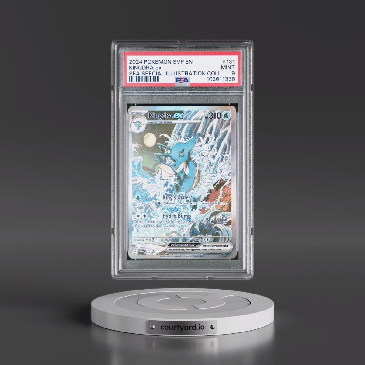 2024 Pokémon Svp EN-SV Black Star Promo #131 Kingdra EX - Holo Shrouded Fable Special Illustration Collection (PSA 9 MINT)