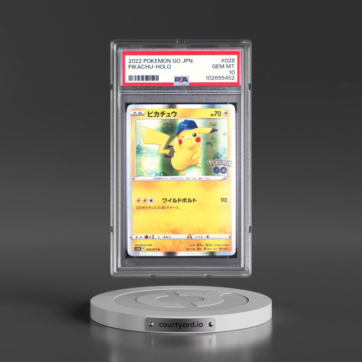 2022 Pokémon Go #028 Pikachu - Holo (PSA 10 GEM MINT)