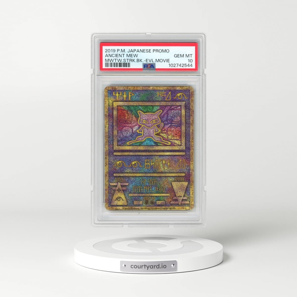 2019 Pokémon Promo Ancient Mew - Mewtwo Strikes Back-Evolution Movie (PSA 10 GEM MINT)