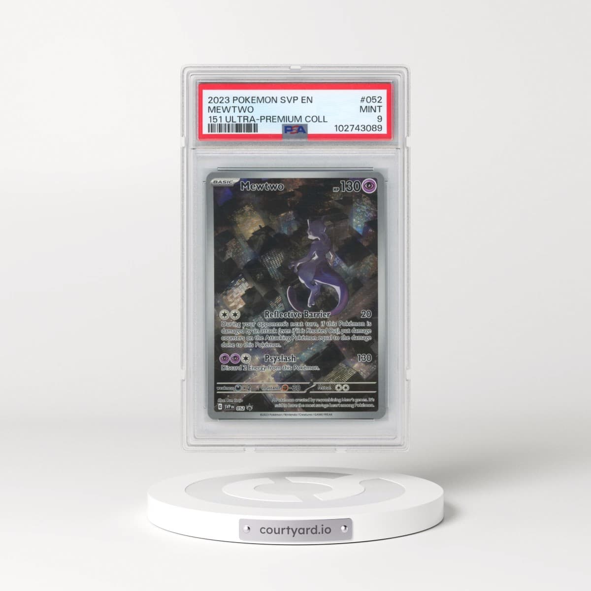 2023 Pokémon Svp EN-SV Black Star Promo #052 Mewtwo - 151 Ultra-Premium Collection (PSA 9 MINT)