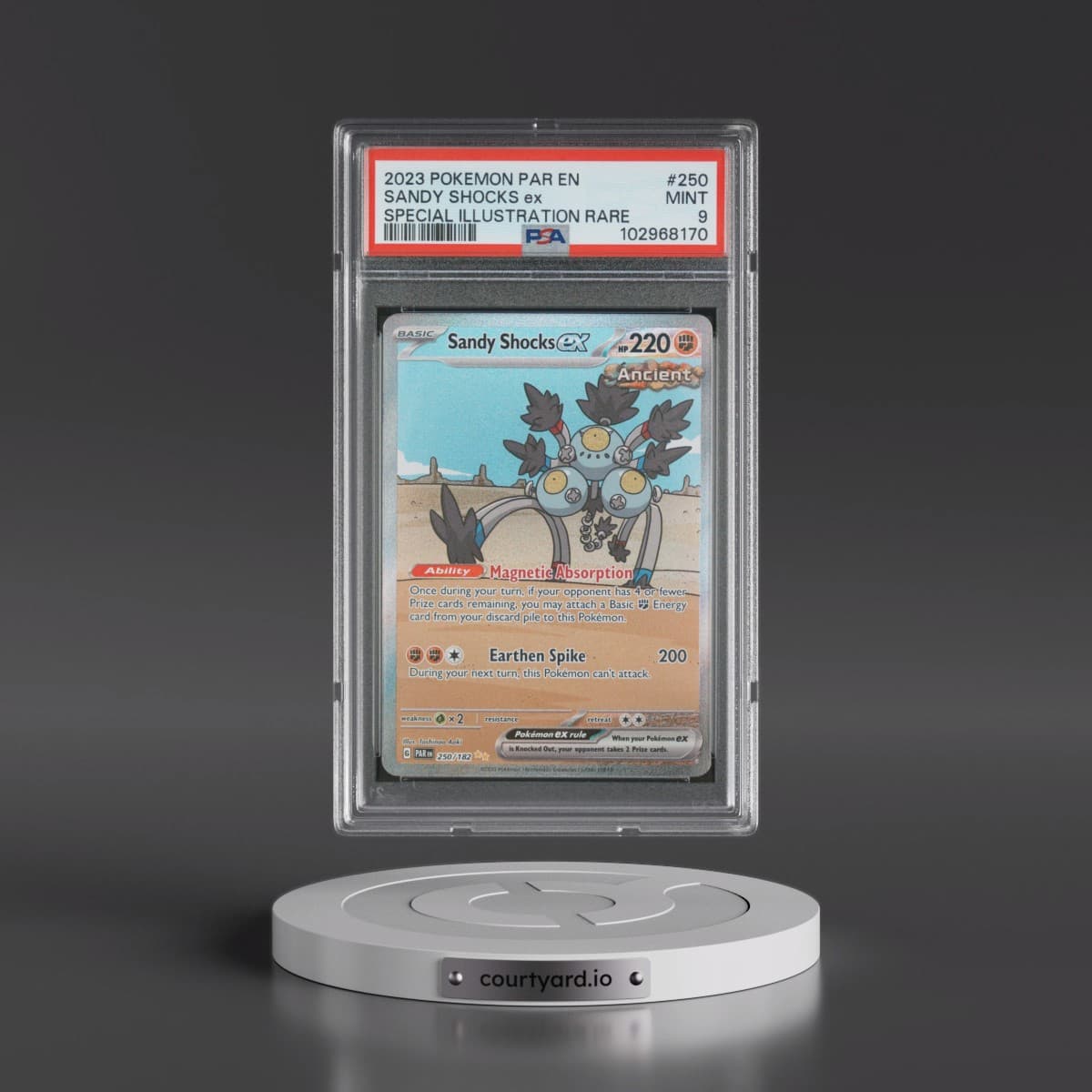 2023 Pokémon Par EN-Paradox Rift #250 Sandy Shocks EX - Holo Special Illustration Rare (PSA 9 MINT)