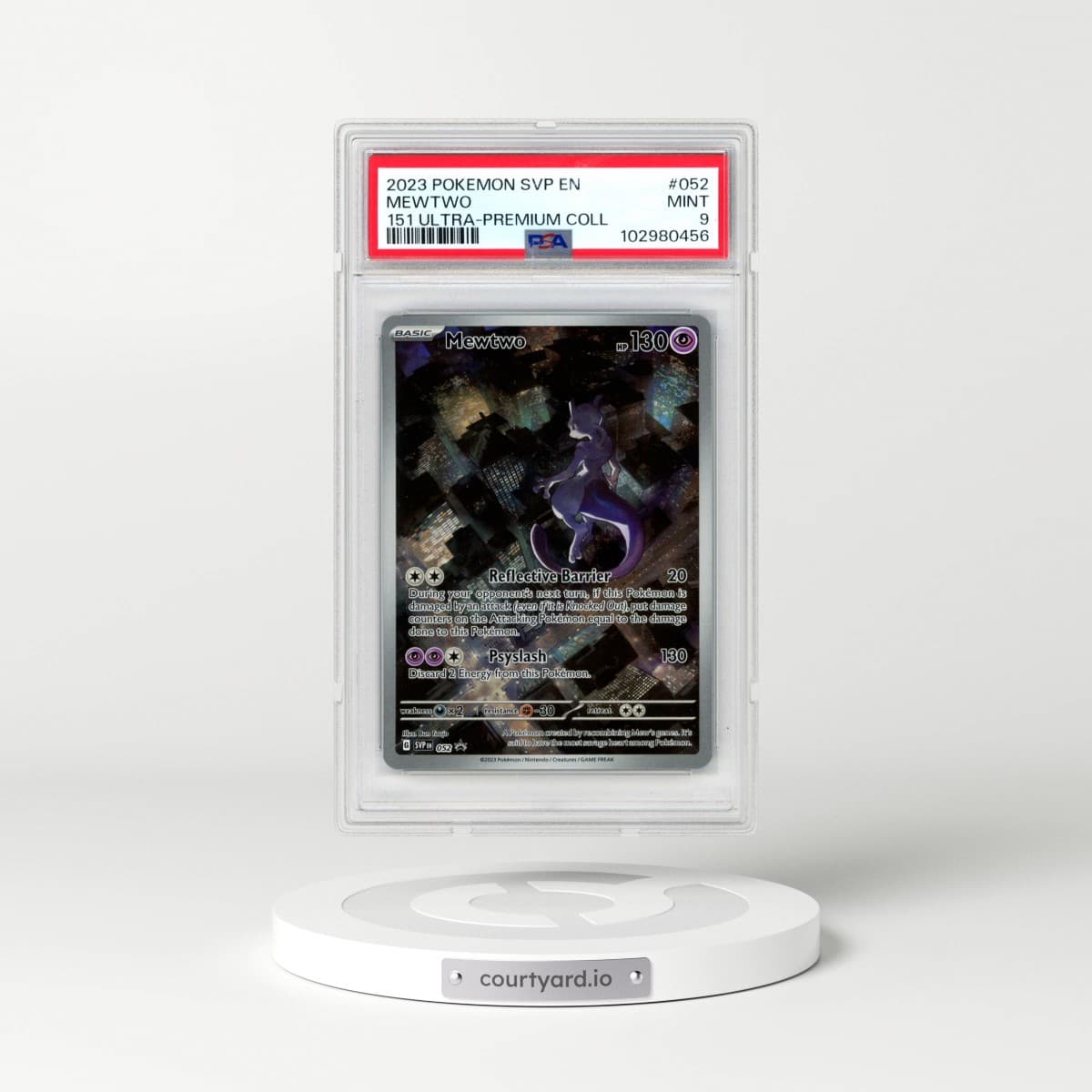 2023 Pokémon Svp EN-SV Black Star Promo #052 Mewtwo - 151 Ultra-Premium Collection (PSA 9 MINT)