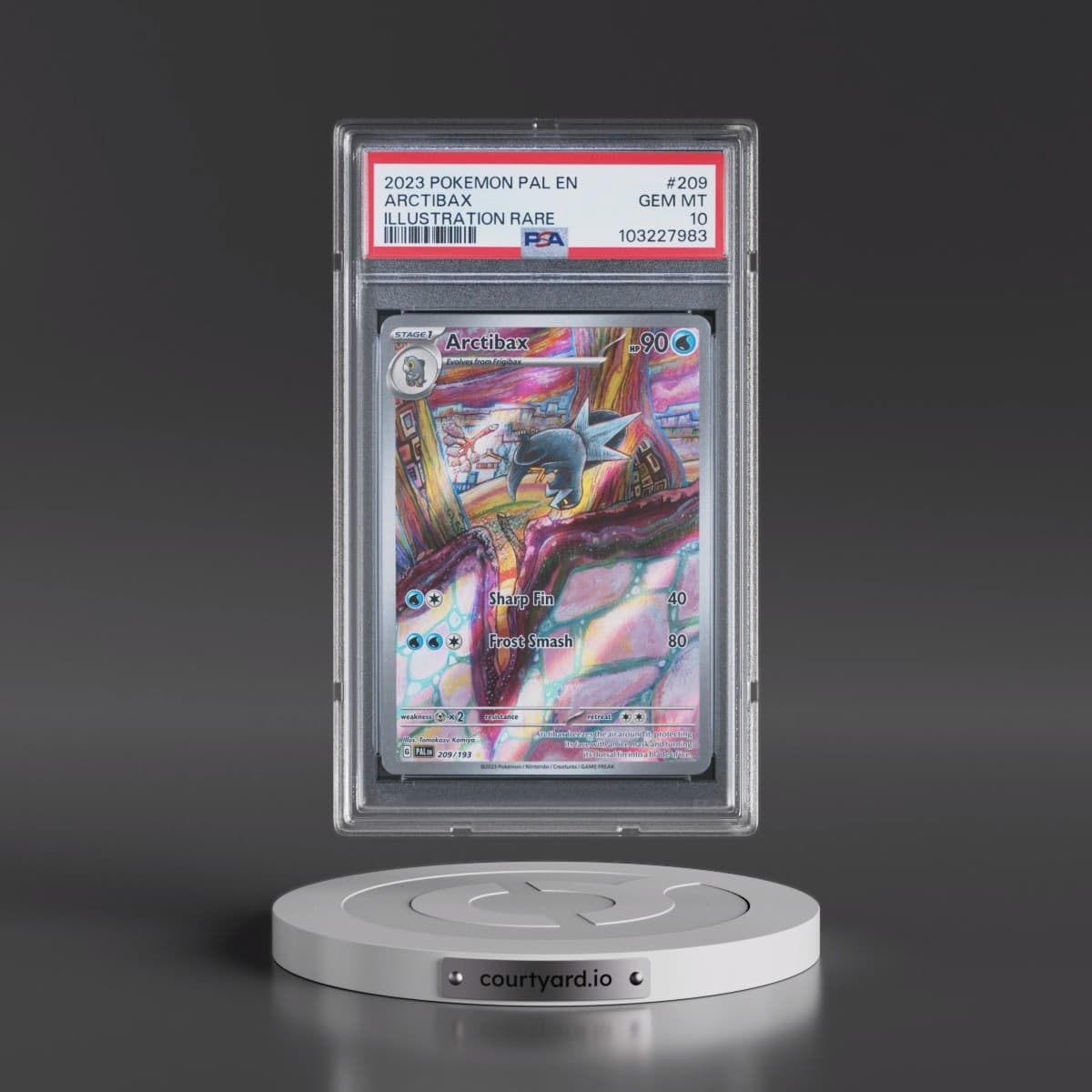 2023 Pokémon Pal EN-Paldea Evolved #209 Arctibax - Illustration Rare (PSA 10 GEM MINT)