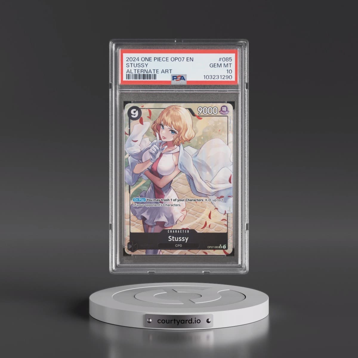 2024 One Piece 500 Years in the Future #085 Stussy - Alternate Art (PSA 10 GEM MINT)
