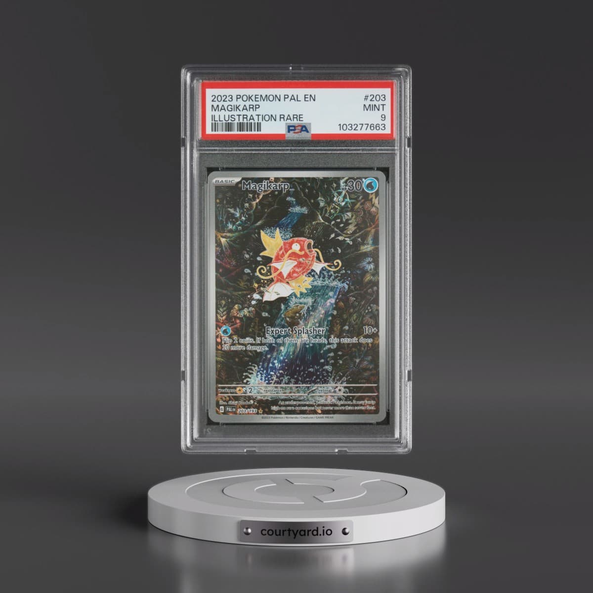 2023 Pokémon Pal EN-Paldea Evolved #203 Magikarp - Illustration Rare (PSA 9 MINT)