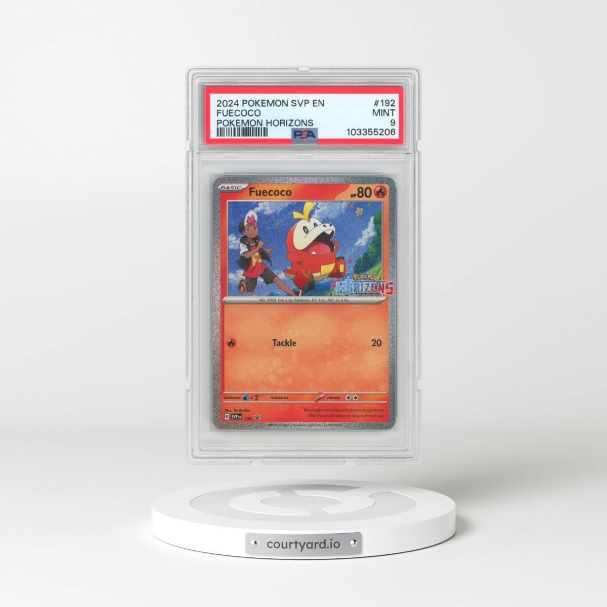 2024 Pokémon Svp EN-SV Black Star Promo #192 Fuecoco - Pokemon Horizons (PSA 9 MINT)