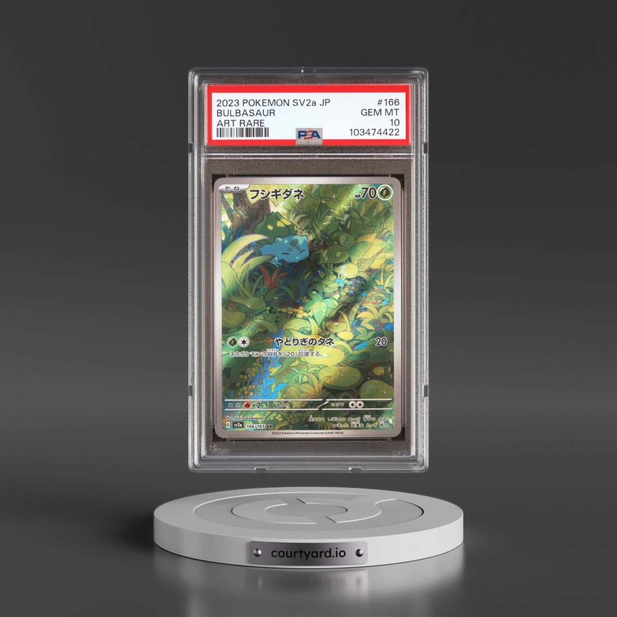 2023 Pokémon Sv2a-Pokemon 151 #166 Bulbasaur - Art Rare (PSA 10 GEM MINT)