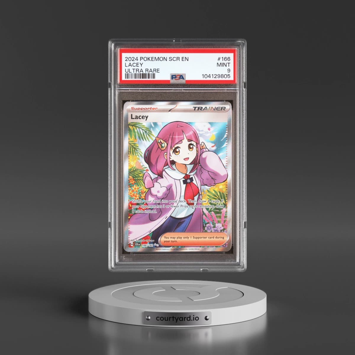2024 Pokémon Scr EN-Stellar Crown #166 Lacey - Ultra Rare (PSA 9 MINT)