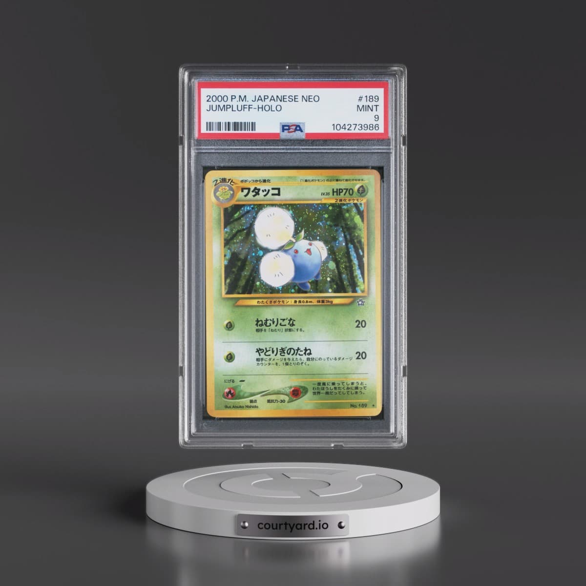 2000 Pokémon Neo #189 Jumpluff - Holo (PSA 9 MINT)