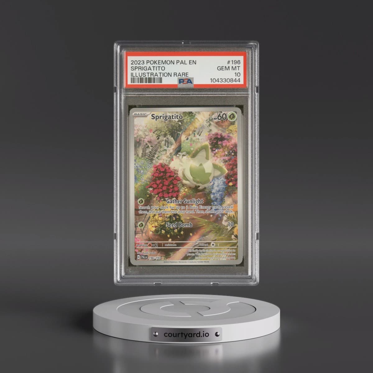 2023 Pokémon Pal EN-Paldea Evolved #196 Sprigatito - Illustration Rare (PSA 10 GEM MINT)