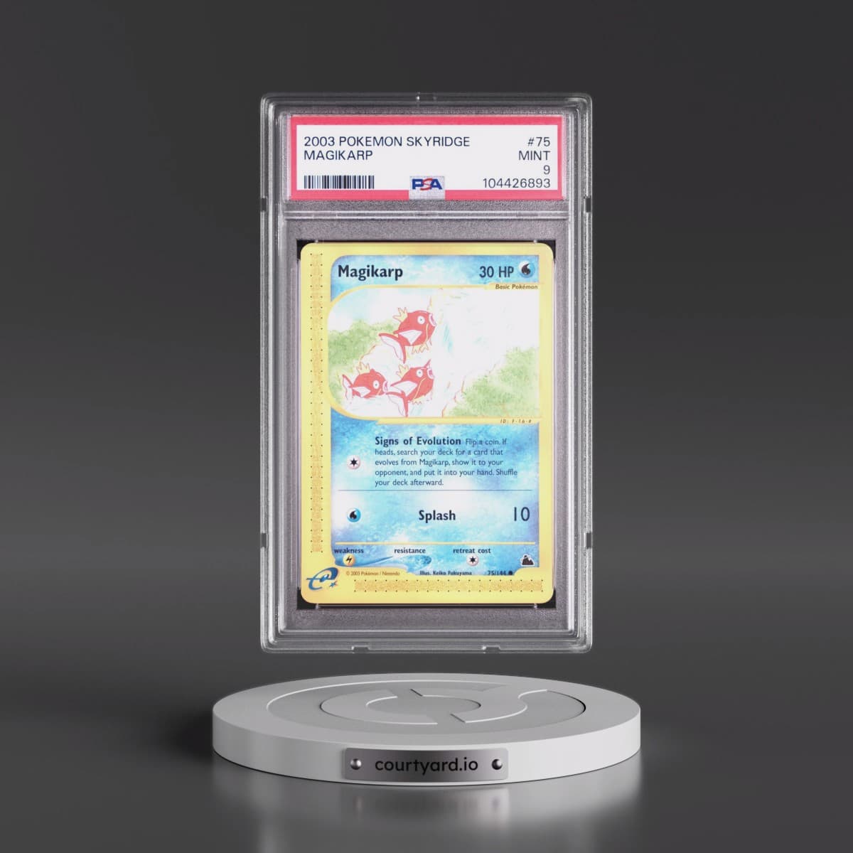 2003 Pokémon Skyridge #75 Magikarp (PSA 9 MINT)