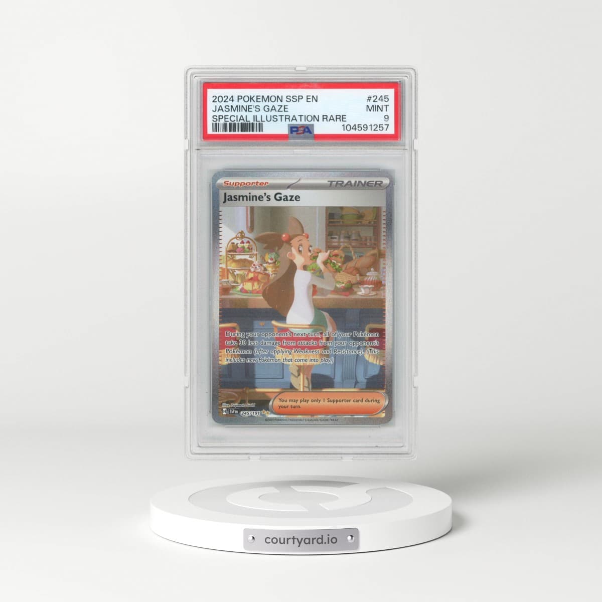 2024 Pokémon Ssp EN-Surging Sparks #245 Jasmine's Gaze - Special Illustration Rare (PSA 9 MINT)