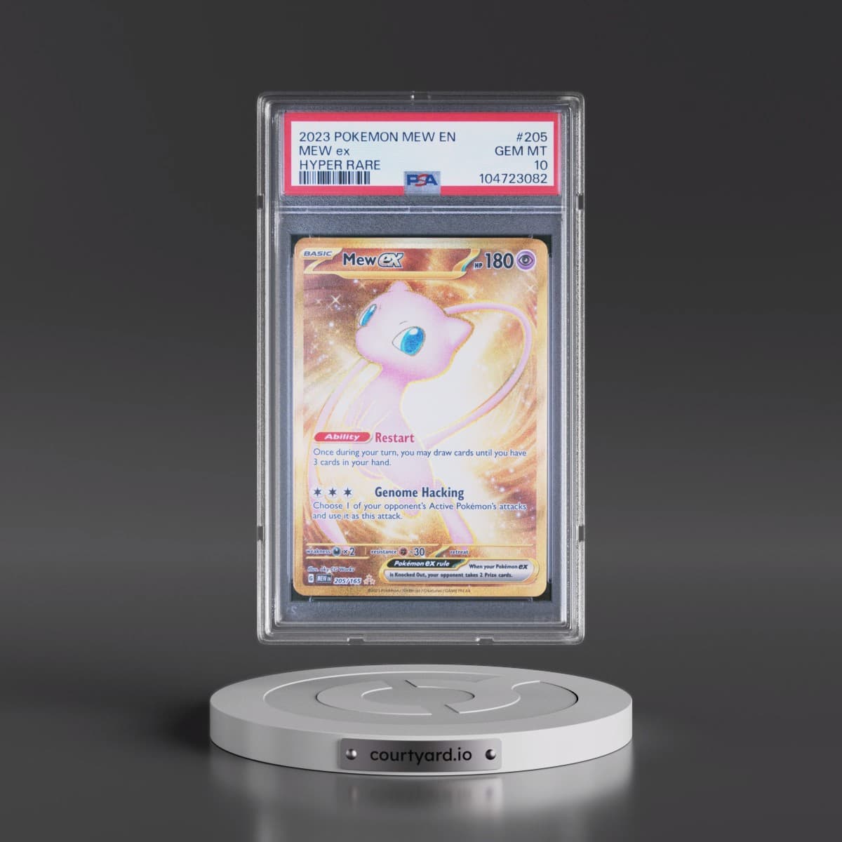 2023 Pokémon Mew EN-151 #205 Mew EX - Holo Hyper Rare (PSA 10 GEM MINT)