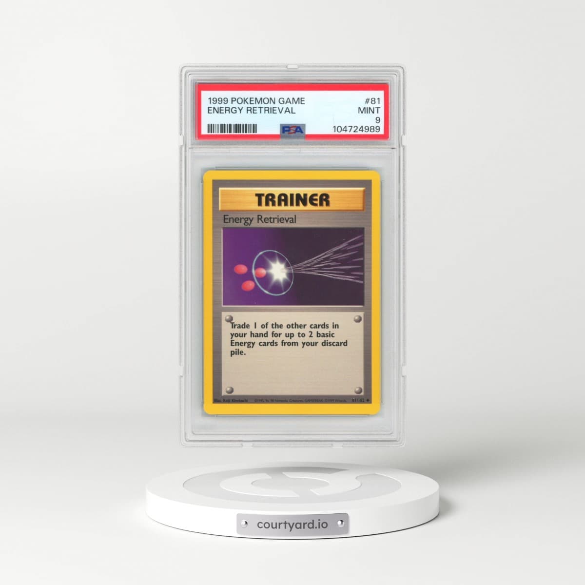 1999 Pokémon Game #81 Energy Retrieval (PSA 9 MINT)