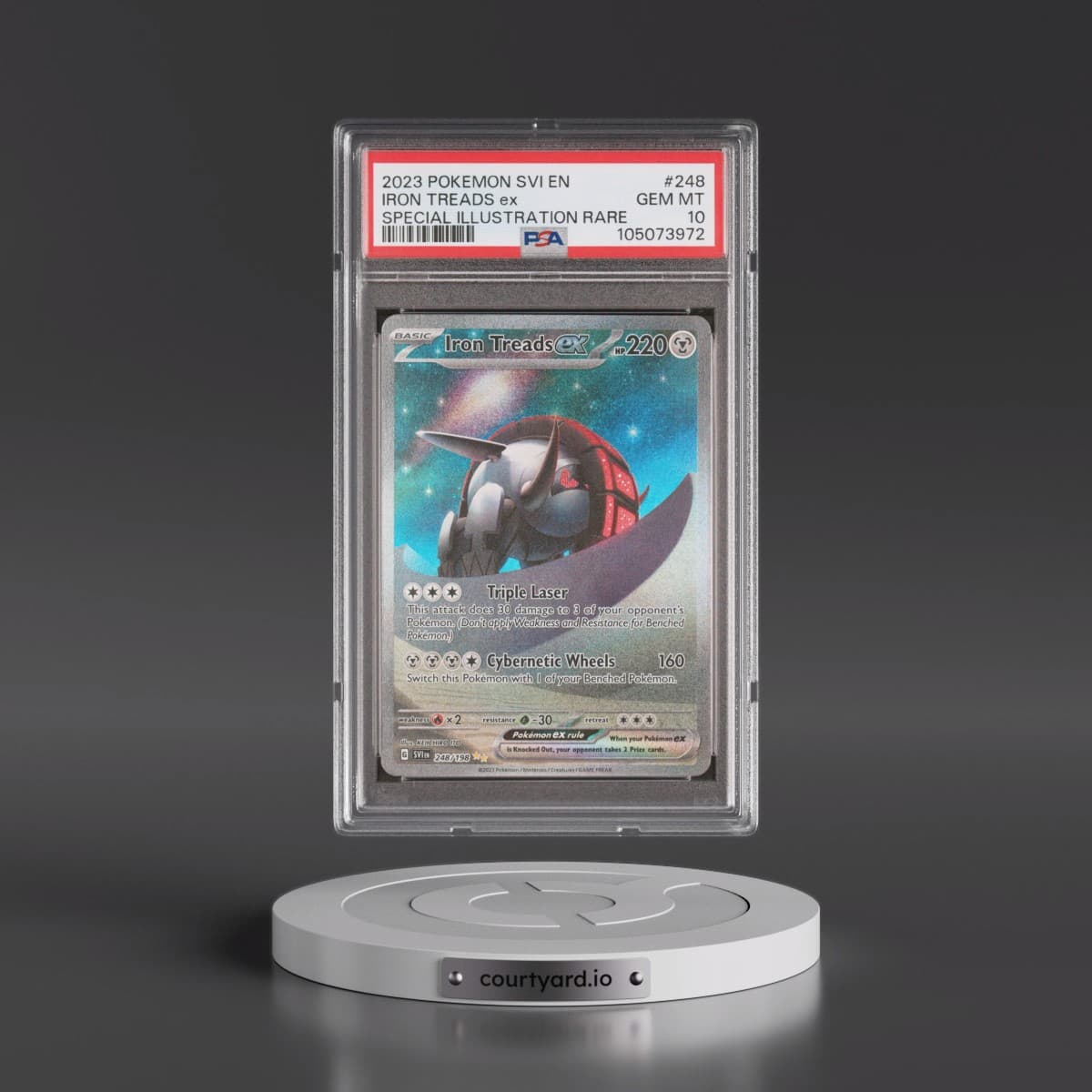 2023 Pokémon Svi EN-Scarlet & Violet #248 Iron Treads EX - Holo Special Illustration Rare (PSA 10 GEM MINT)