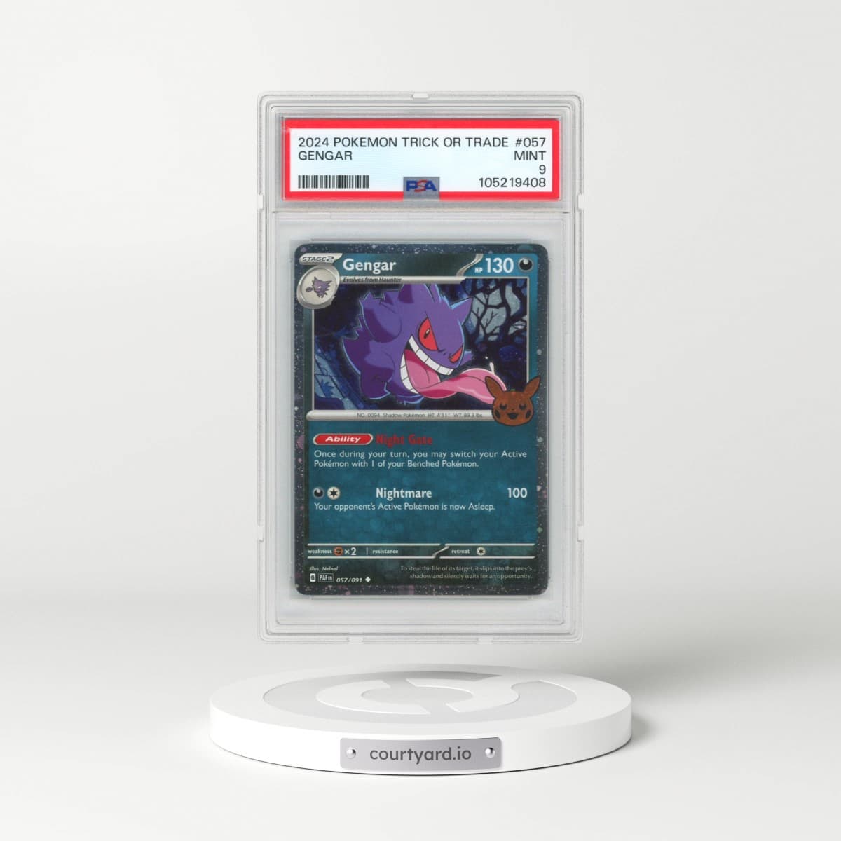 2024 Pokémon Trick or Trade #057 Gengar (PSA 9 MINT)