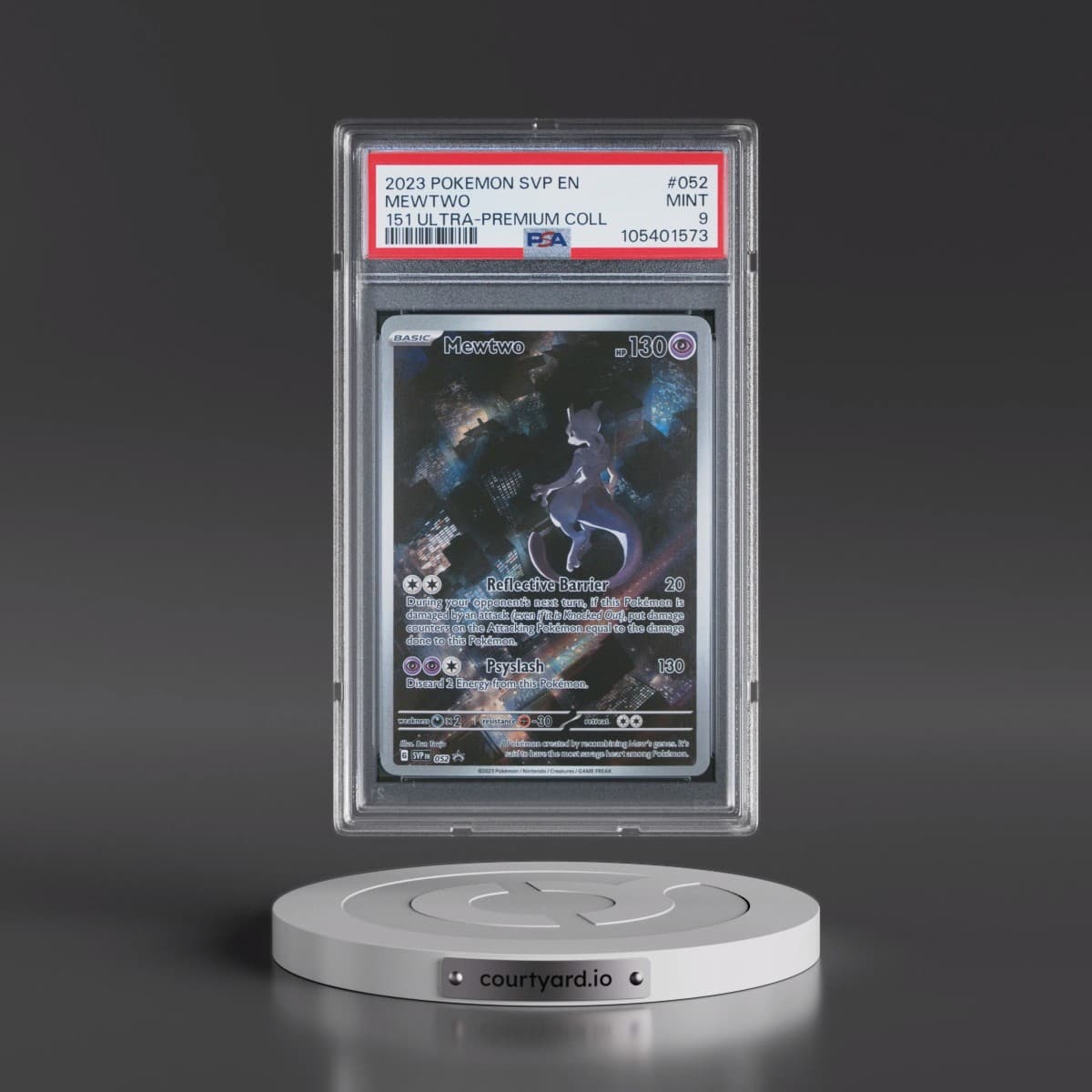 2023 Pokémon Svp EN-SV Black Star Promo #052 Mewtwo - 151 Ultra-Premium Collection (PSA 9 MINT)