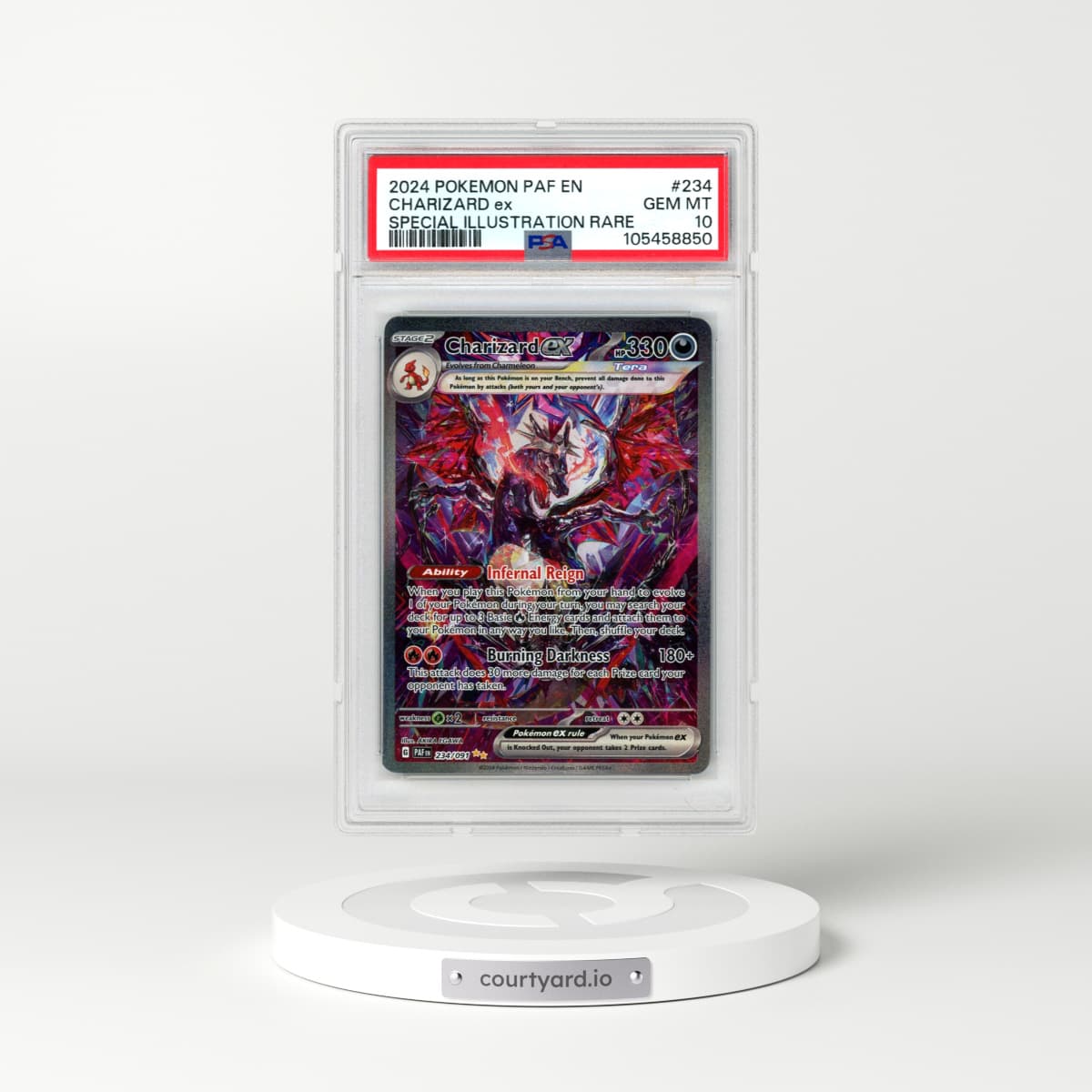 2024 Pokémon Paf EN-Paldean Fates #234 Charizard EX - Holo Special Illustration Rare (PSA 10 GEM MINT)