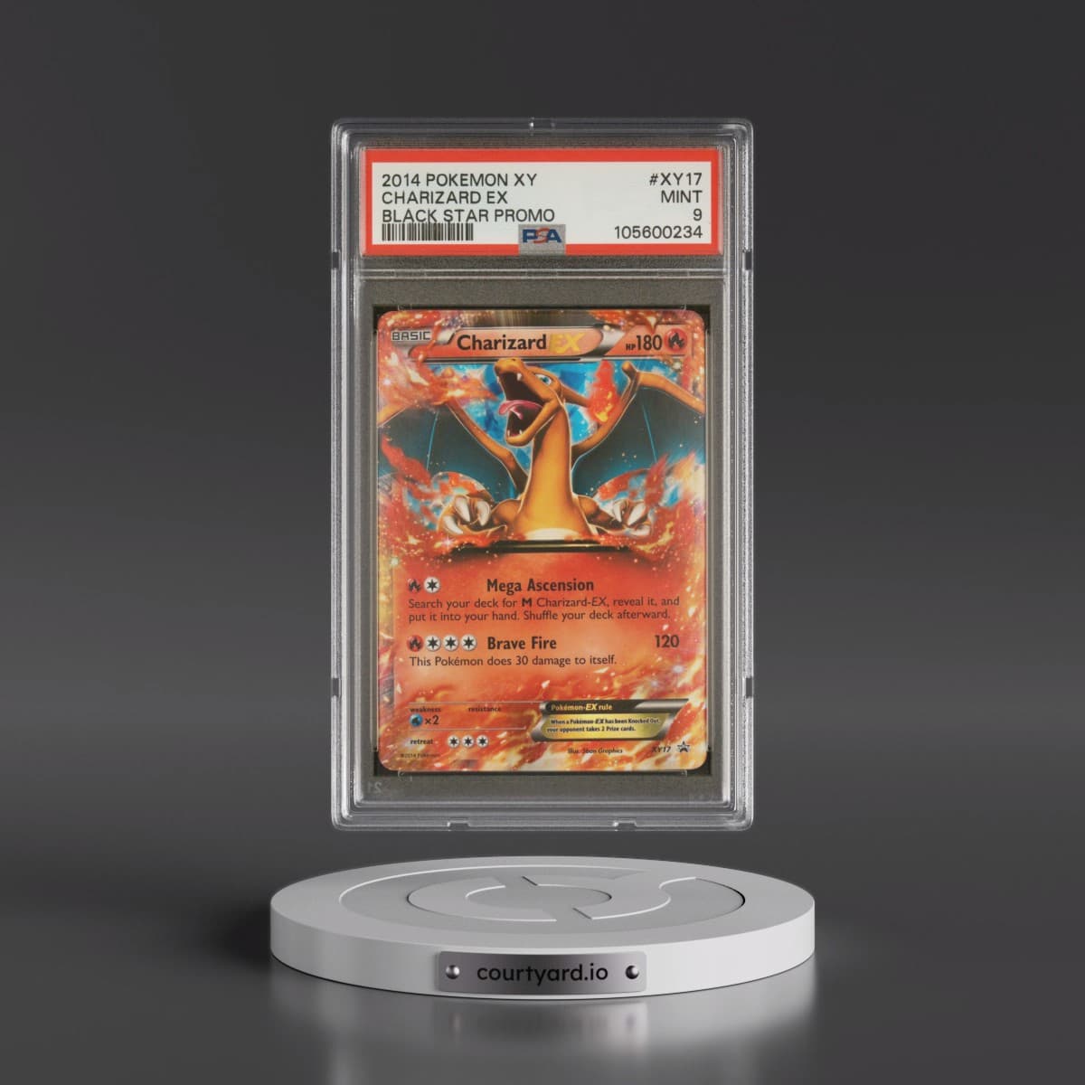 2014 Pokémon XY Black Star Promo #XY17 Charizard EX - Holo (PSA 9 MINT)