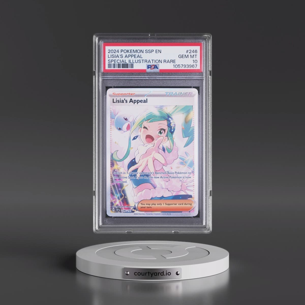 2024 Pokémon Ssp EN-Surging Sparks #246 Lisia's Appeal - Special Illustration Rare (PSA 10 GEM MINT)