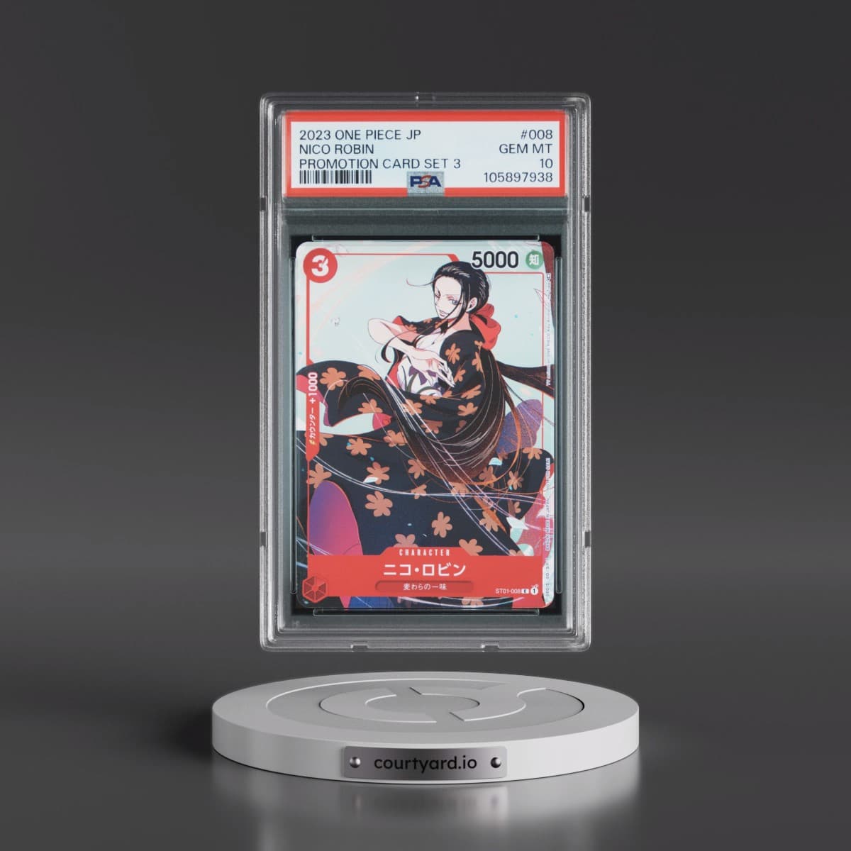 2023 One Piece Japanese Promos #008 Nico Robin - Promotion Card Set 3 (PSA 10 GEM MINT)