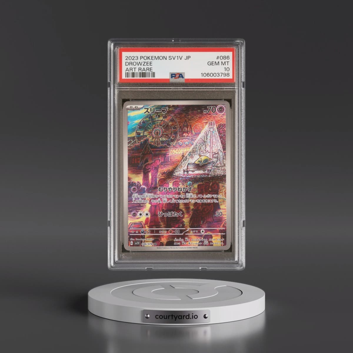 2023 Pokémon Sv1v-Violet EX #086 Drowzee - Art Rare (PSA 10 GEM MINT)