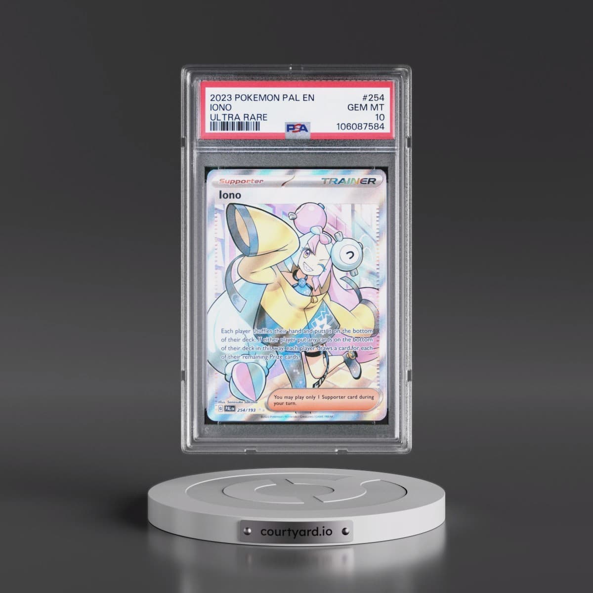 2023 Pokémon Pal EN-Paldea Evolved #254 Iono - Ultra Rare (PSA 10 GEM MINT)