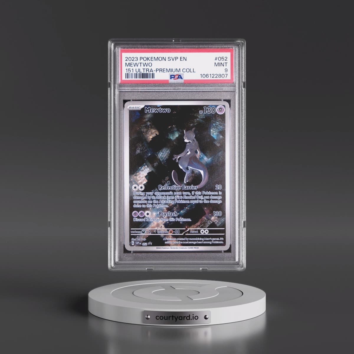 2023 Pokémon Svp EN-SV Black Star Promo #052 Mewtwo - 151 Ultra-Premium Collection (PSA 9 MINT)