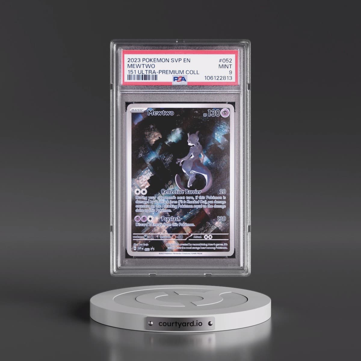 2023 Pokémon Svp EN-SV Black Star Promo #052 Mewtwo - 151 Ultra-Premium Collection (PSA 9 MINT)