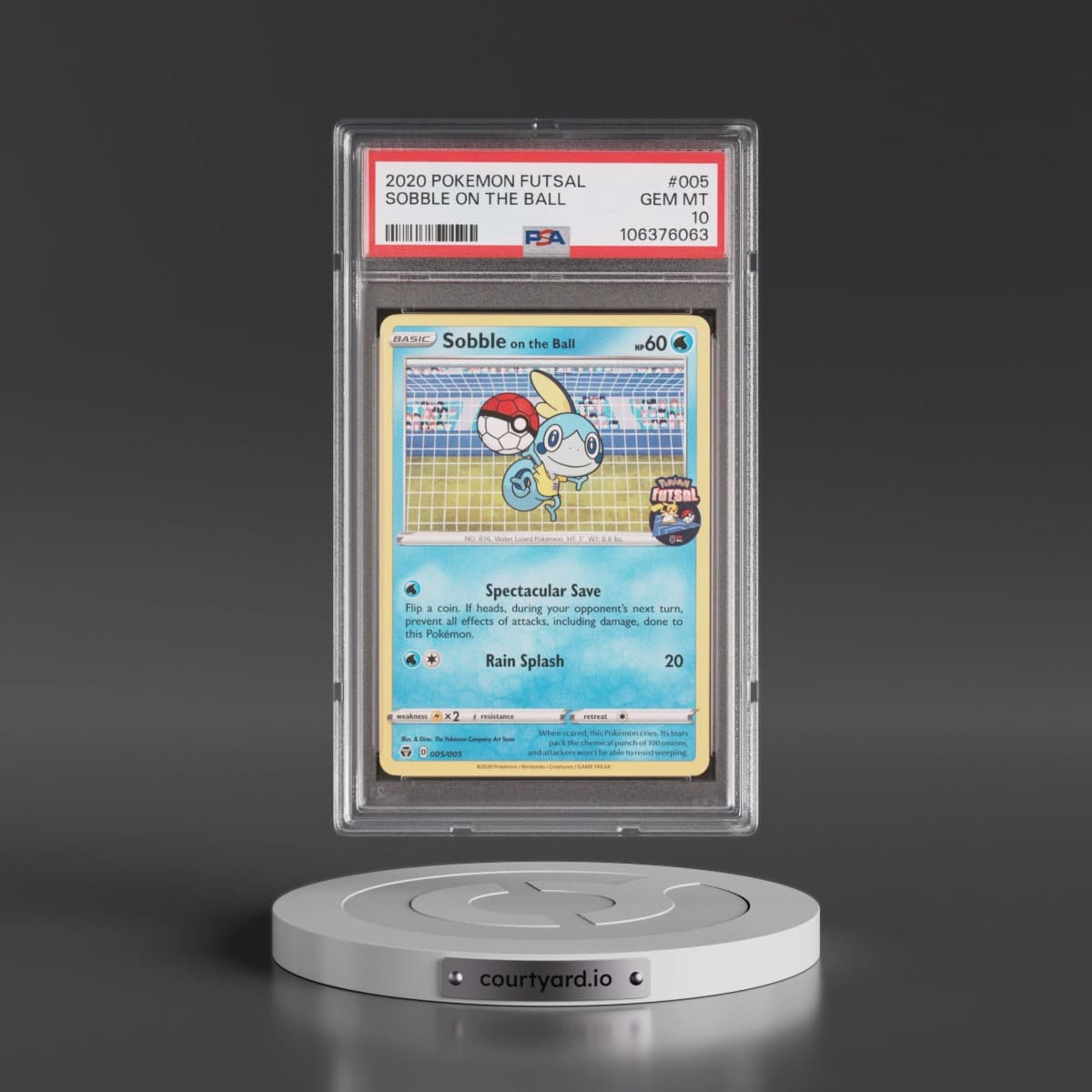 2020 Pokémon Futsal #005 Sobble on the Ball (PSA 10 GEM MINT)