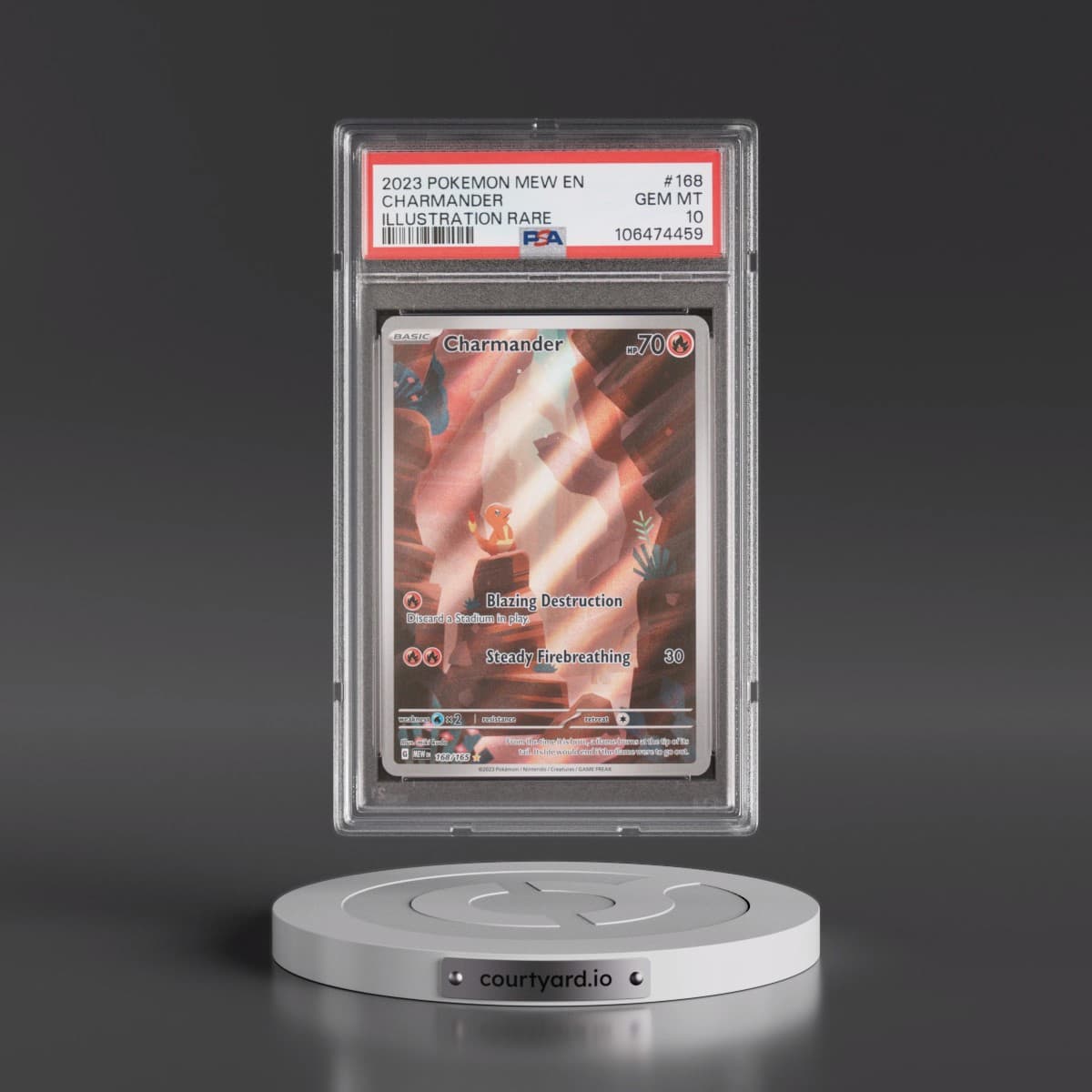 2023 Pokémon Mew EN-151 #168 Charmander - Illustration Rare (PSA 10 GEM MINT)