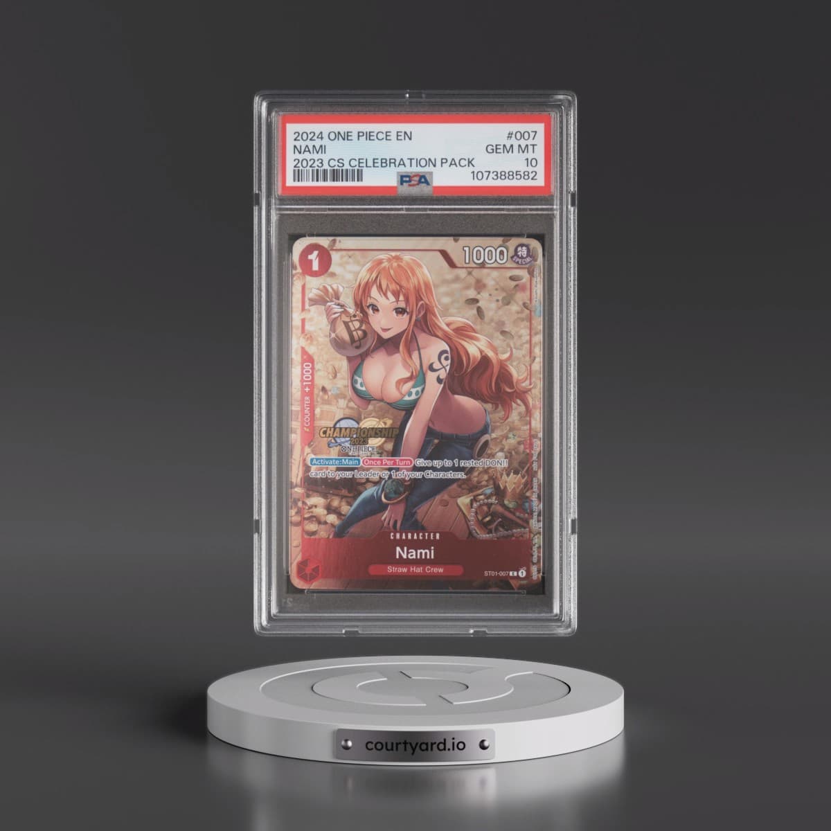 2024 One Piece Championship 2023 Celebration Pack #007 Nami (PSA 10 GEM MINT)
