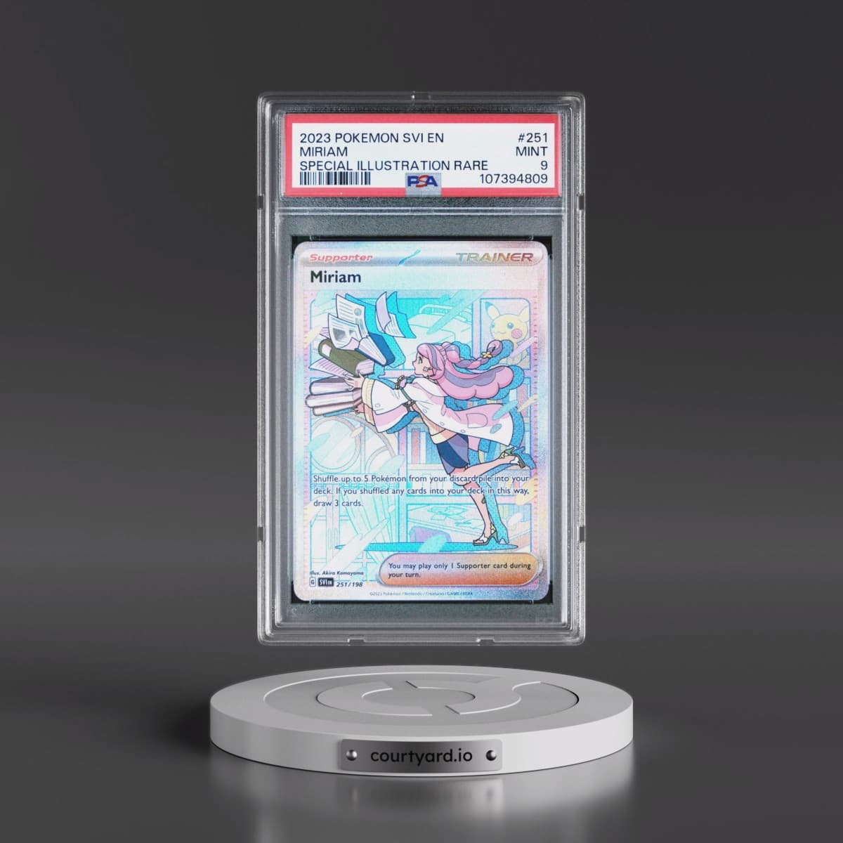 2023 Pokémon Svi EN-Scarlet & Violet #251 Miriam - Special Illustration Rare (PSA 9 MINT)