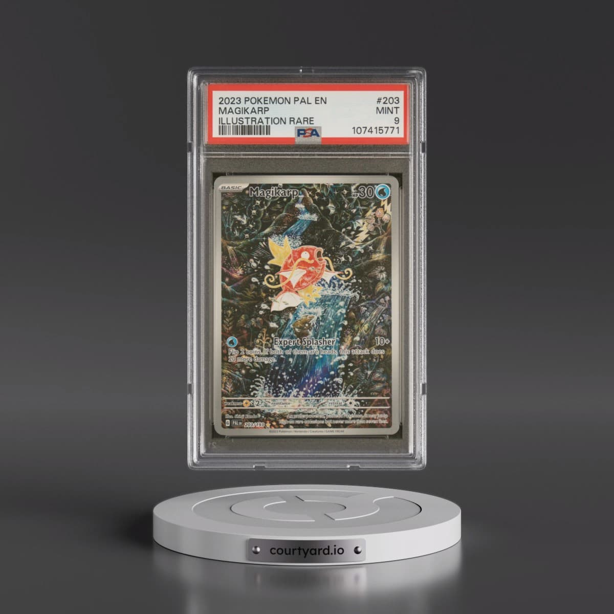 2023 Pokémon Pal EN-Paldea Evolved #203 Magikarp - Illustration Rare (PSA 9 MINT)