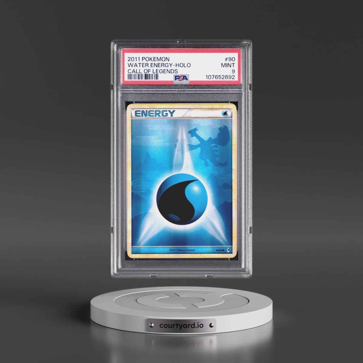 2011 Pokémon Call of Legends #90 Water Energy - Holo (PSA 9 MINT)